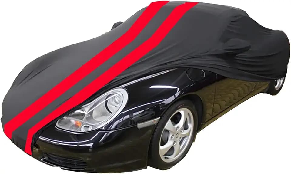 Indoor Car Cover Custom Fit for 1998-2026 Porsche 911(991/992/996/997 Series)/Carrera/Turbo Luxurious Soft Stretch Satin Car Cover Breathable Dust-Proof for Underground Garage, Car Show