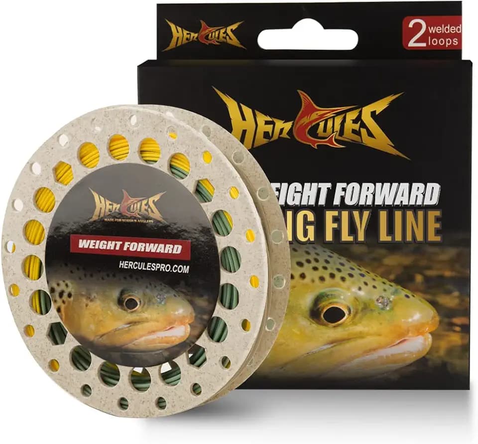 HERCULES Fly Fishing Line Floating Weight Forward Fly Line with Double Welded Loop