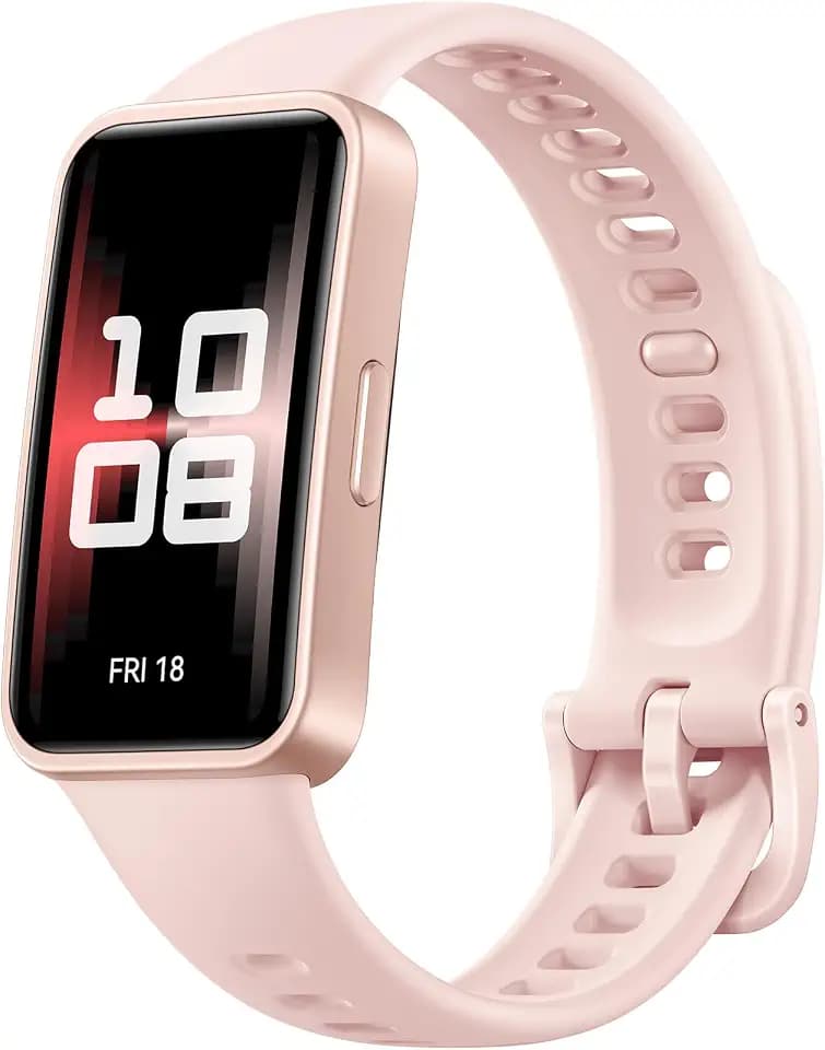 HUAWEI Band 9, bequemes Tragen, TruSleep 4.0, wissenschaftlich basiertes Schlaftracking, bis zu 14 Tage Akkulaufzeit, 100 Verschiedene Trainingsmodi, iOS&Android, Deutsche Version, Charm Pink