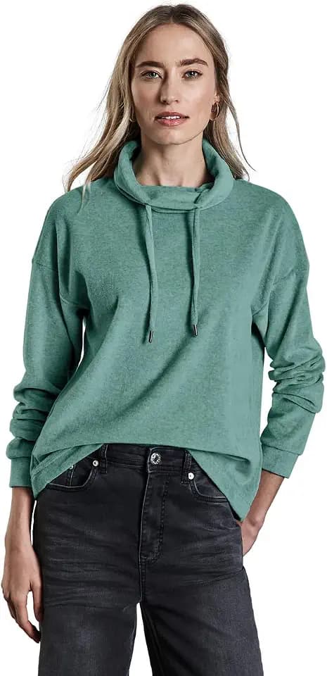 Damen Shirt mit Schalkragen