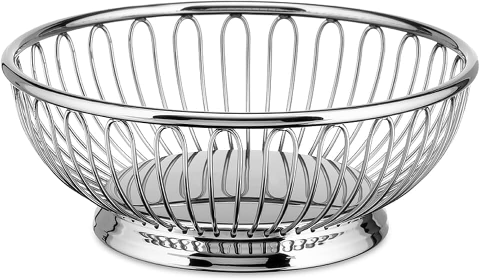 Alessi Drahtkorb, rund aus Edelstahl