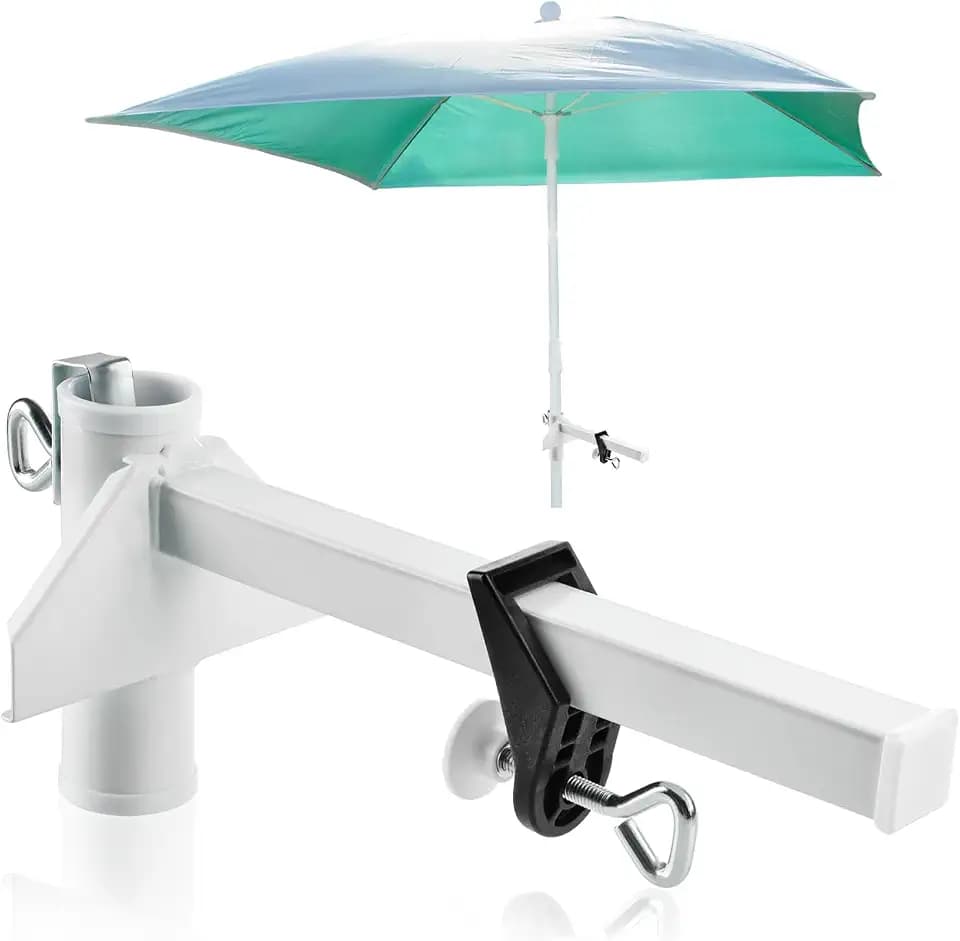 com-four® Sonnenschirm-Halterung aus pulverbeschichtetem Metall