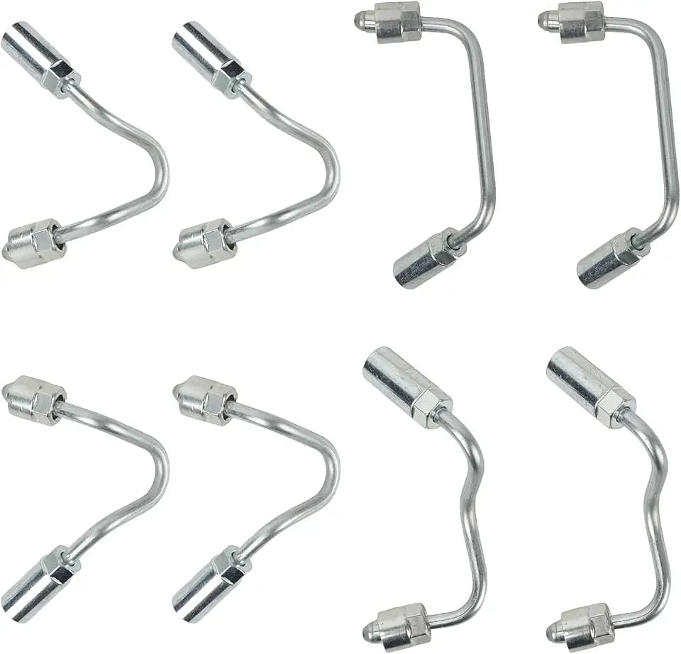 MUCO Fuel Injector Line Set 8Pcs Compatible with Chevy Express 2500 3500 Silverado 2500 3500 GMC Savana 2500 3500 Sierra 2500 3500 6.6L LLY Duramax Diesel 97378825 97378826 97378827 97378828