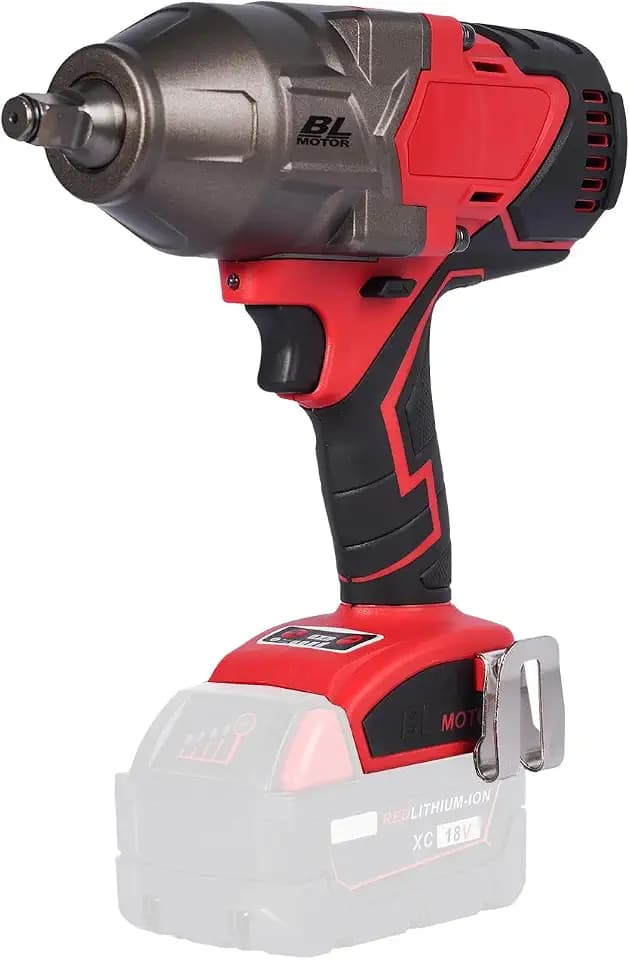 18V 1/2 inch cordless impact wrench-brushless, 1100 ft-lbs(1500Nm) maximum torque, 4-speed adjustment, automatic start and stop.(Main unit only, no battery).