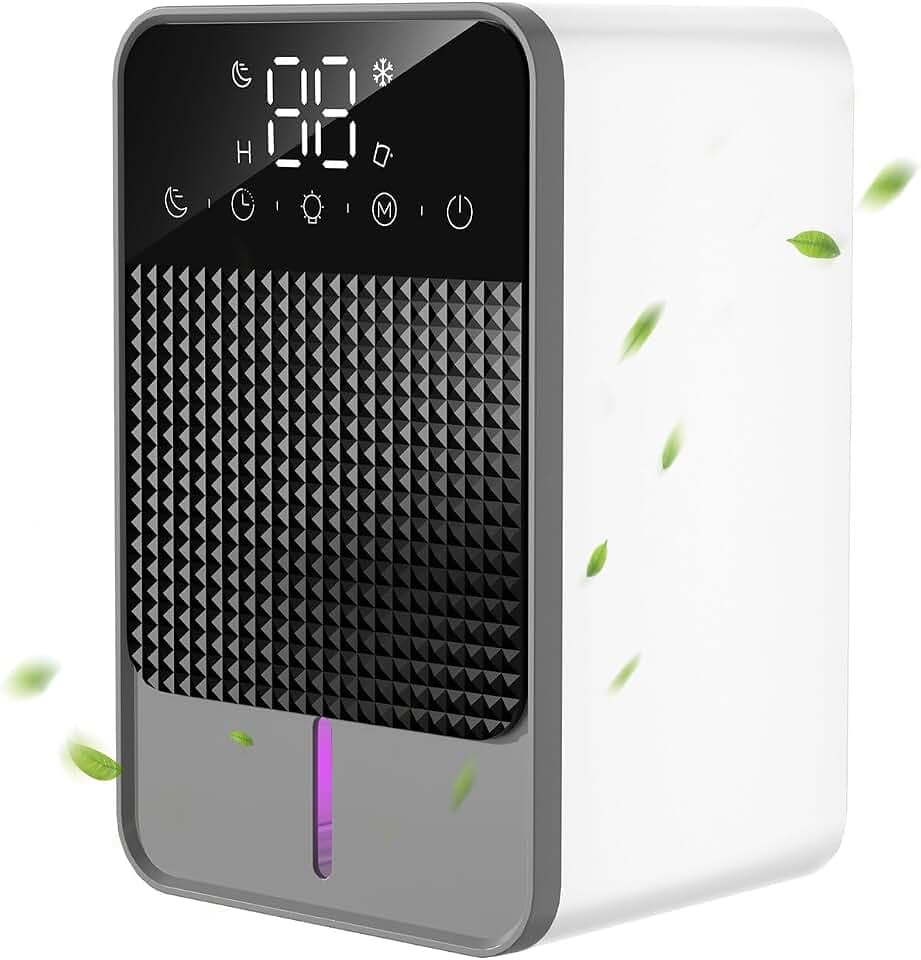 Luftentfeuchter 1500ML, jialexin Tragbar Entfeuchter Energiesparend, Schlafmodus, Timer für Schlafzimmer, Bad, Home - Gegen Feuchtigkeit, Schimmel