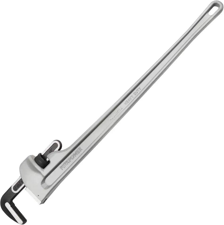 MAXPOWER 48-inch Pipe Wrench, 6.1" Jaw Opening, Large Plumbing Wrench