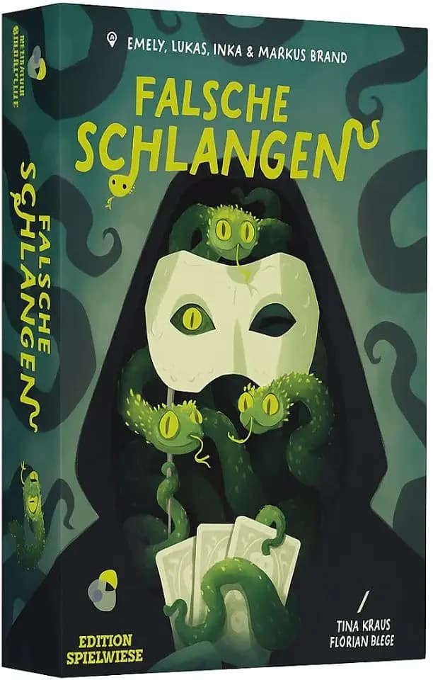 Edition SPIELWIESE Falsche Schlangen, Gesellschaftsspiel, Strategisches Bluffspiel, Spannende Identitätsspiel-Dynamik, Perfekt für Familien- und Spieleabende, Für 3–6 Spieler ab 8 Jahren