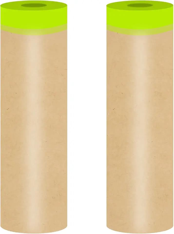 Tape and Drape, 24” x 100 feet Masking Paper for Painting, 2 Pack