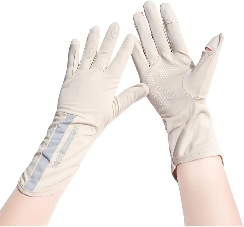 UV-Sonnenschutz-Handschuhe, dünn, atmungsaktiv, Eisseide, Sonnenschutz, Fäustlinge für Sommer, Reiten, Fahren, Angeln, Golfen, Outdoor-Aktivitäten