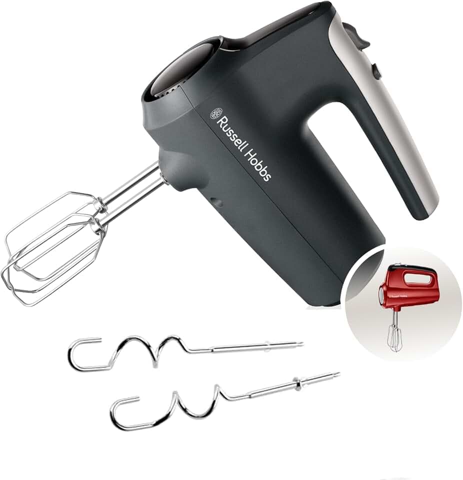 Russell Hobbs Handmixer, 5 Geschwindigkeiten, 350 Watt, Anthrazit