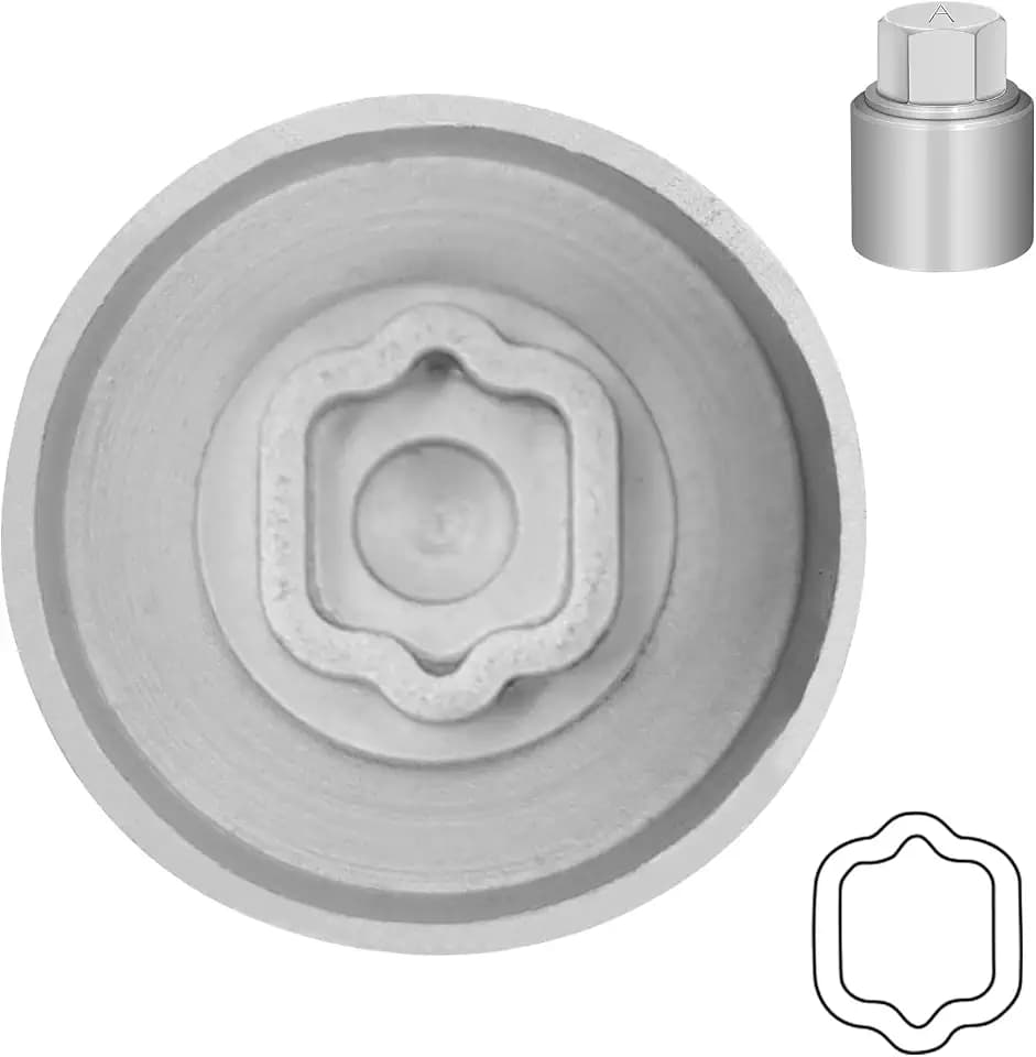 Type A Wheel Locking Nut Key for Land Rover, Lug Nut Removal Tool