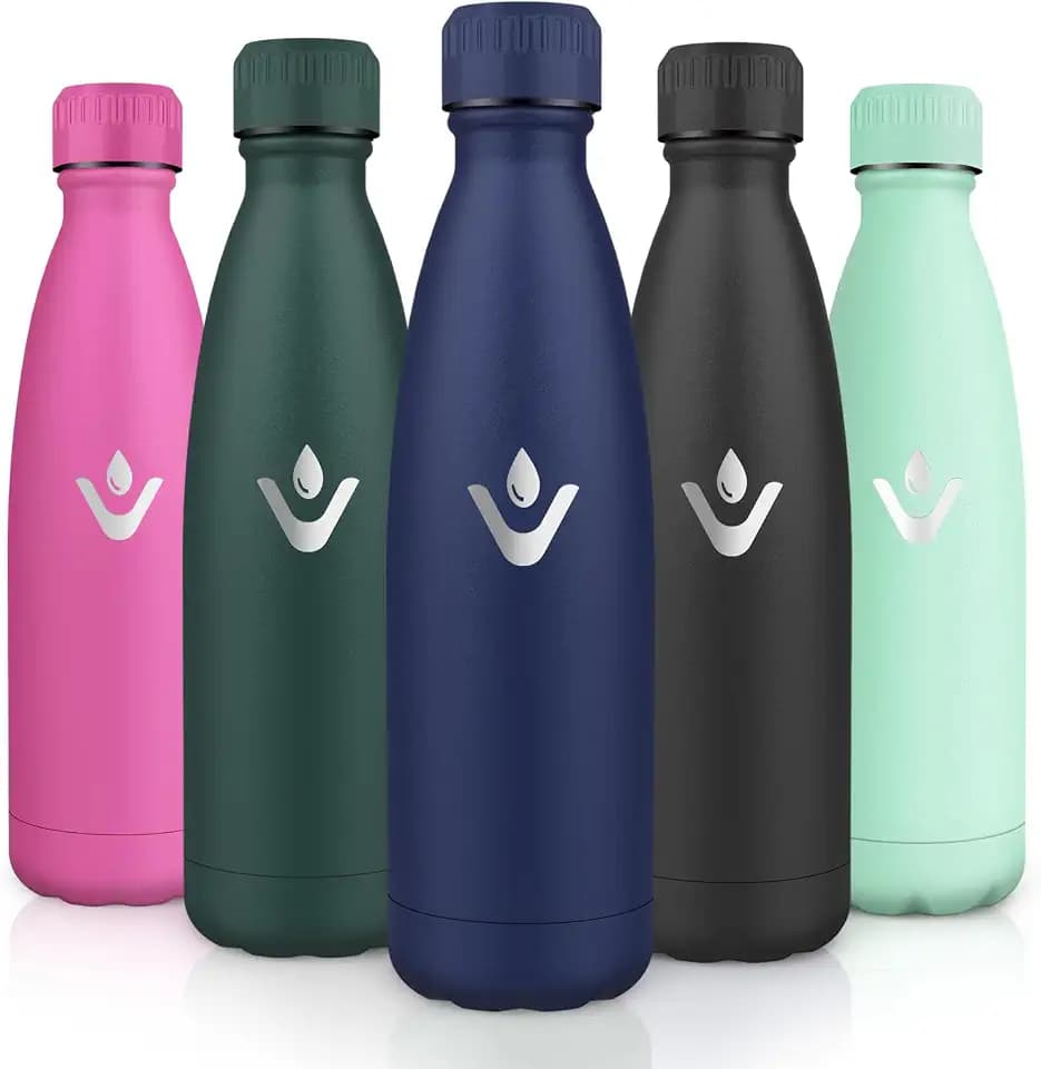 Motswedi Trinkflasche Edelstahl, 750ml Kalt&Warm, Thermosflasche, Vakuumisolierte, Trinkflasche Kinder, Auslaufsicher, Wasserflasche für Sport, Schule, Fitness, Schule, Outdoor, Dunkelblau