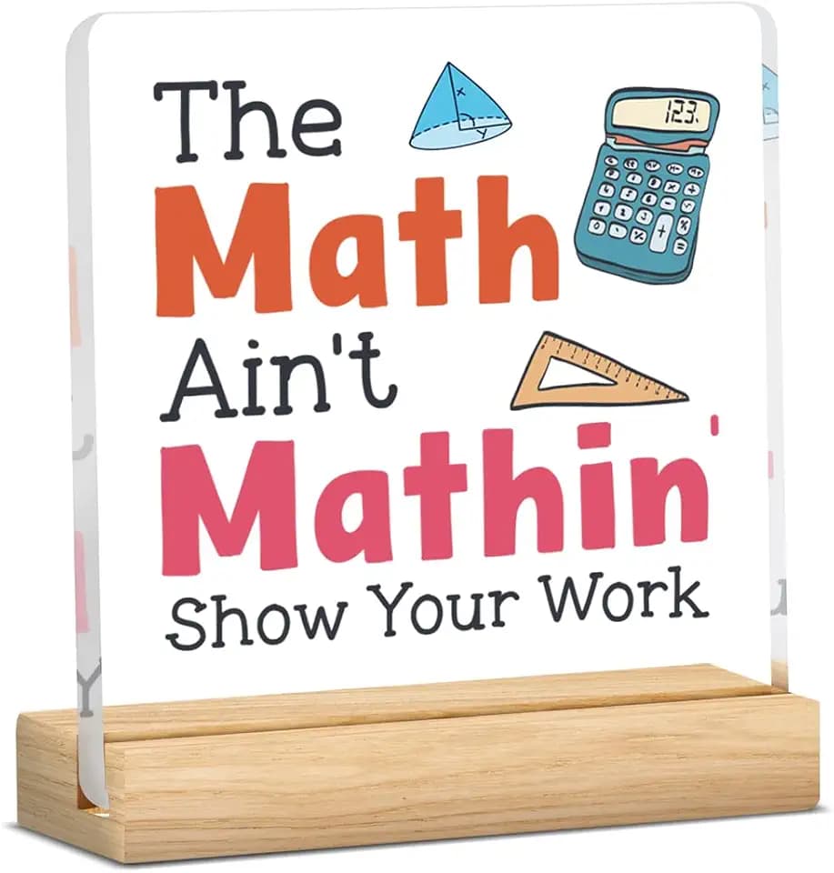 Math Teacher Gift Math Classroom Desk Must Haves Gifts for Math Lover