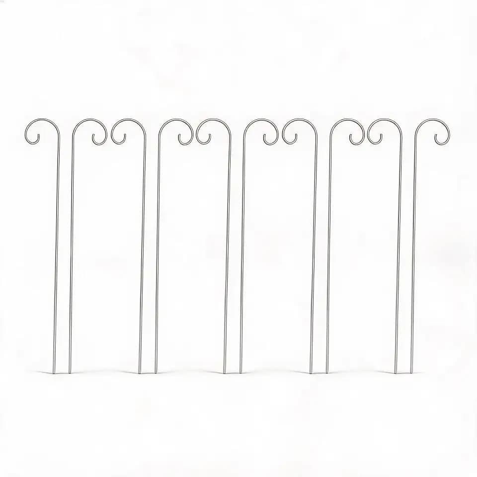 30 Stück Pflanzenetikettenhaken, Gartenpflanzenschild-Haken, Edelstahl-Gartenmarkierungspfahl, Pflanzenschild für Blumen, Töpfe, Topfpflanzen, 200 Mm