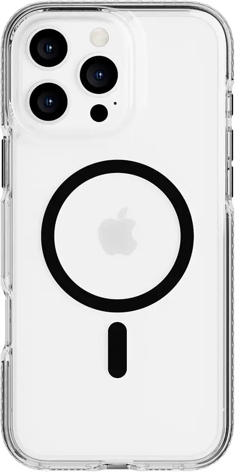 Tech21 EvoCrystal for iPhone 16 Pro Max Compatible with MagSafe - Impact Protection Case 15x Military Standard Tested - in Black