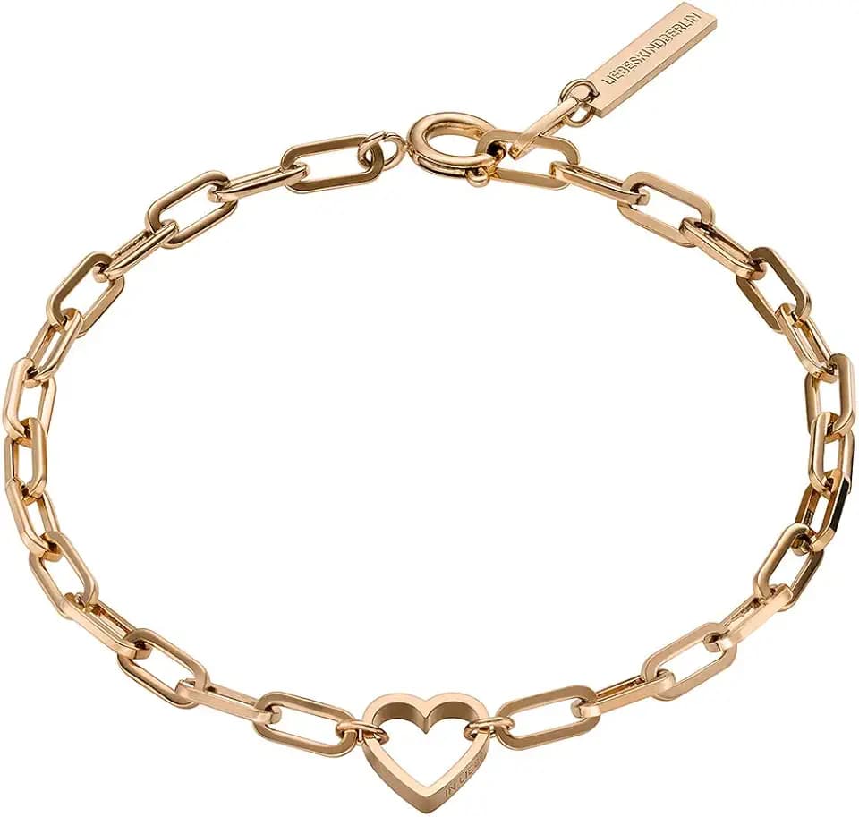 LIEBESKIND BERLIN Herz-Schmuck für Damen – Armbänder, Ketten und Ohrschmuck aus Edelstahl mit Herzmotiv– In verschiedenen Farben und Ausführungen – Romantische Geschenkidee