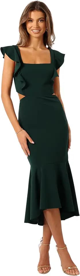 Petal & Pup Women's Yvonne Hi Lo Midi Dress