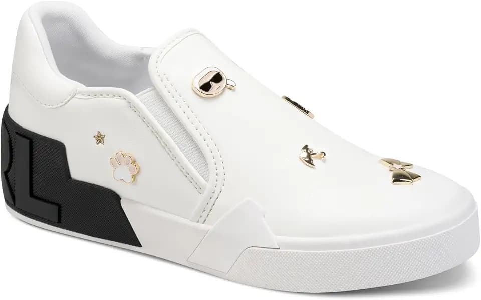 Karl Lagerfeld Womens Karl Lagerfeld Paris Maude Slip on Sneaker with Pins