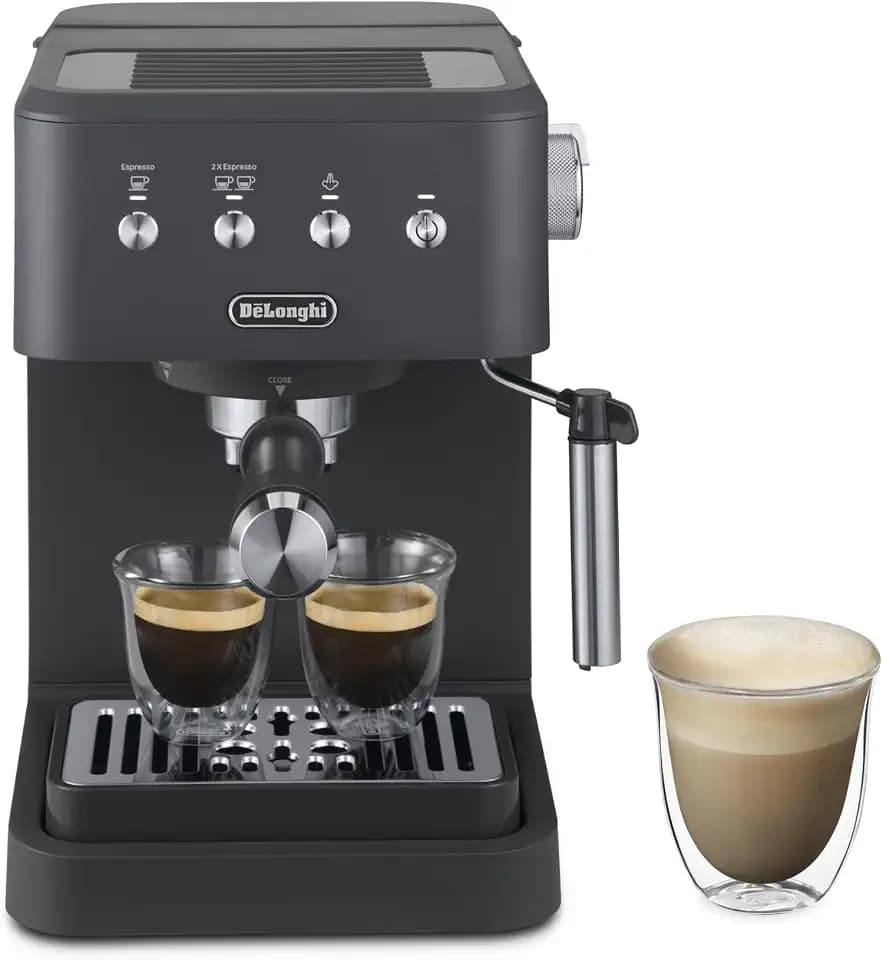De'Longhi Classic - Espressomaschine mit manuellem Milchaufschäumer
