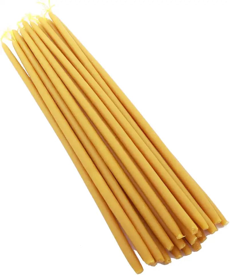 NKlaus 870g (ca. 40-50 St.) Kerzen 100% Bienenwachs 32cm handarbeit