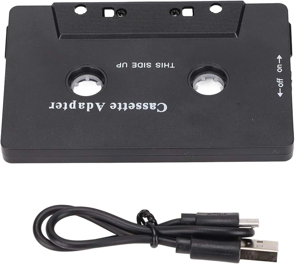 Bluetooth Kassettenadapter für Auto mit Stereo Audio, Kabelloses Kassettenband auf Aux Adapter Kassettenadapter für Mobiltelefone, Tablets, Autoradios, MP3-Player