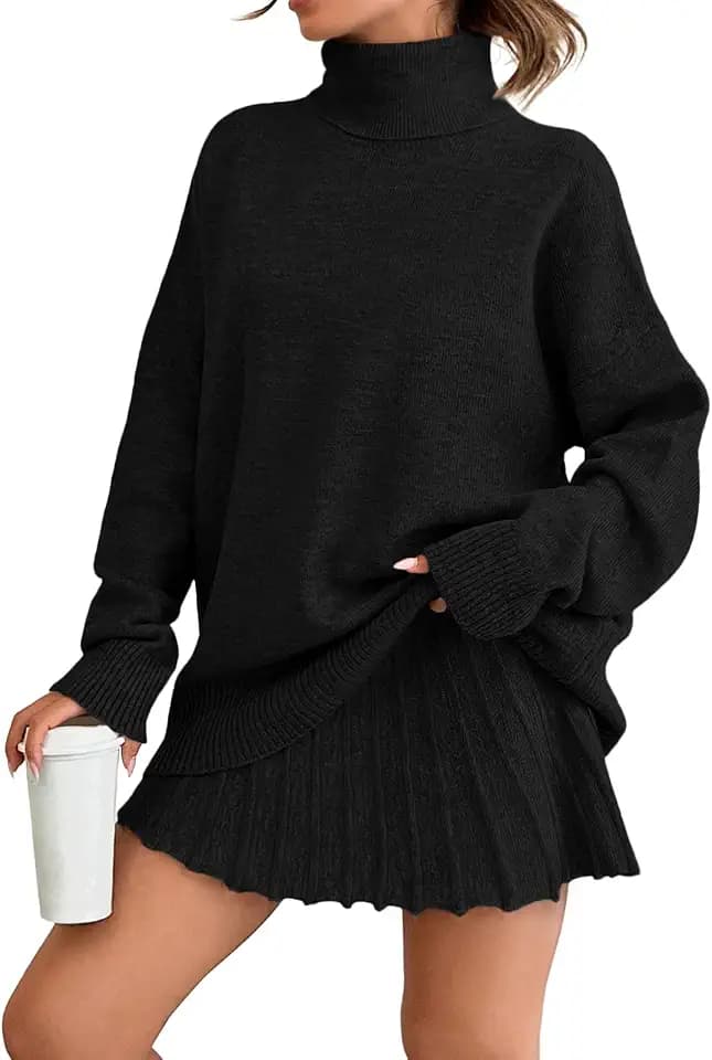 LILLUSORY Women's 2 Piece Skirt Sets Fall Winter Outfits