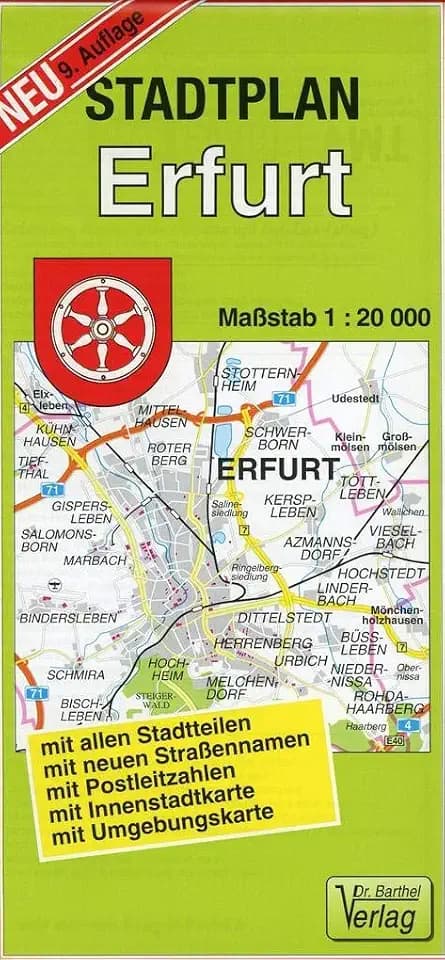 Stadtplan Erfurt: 1:20000