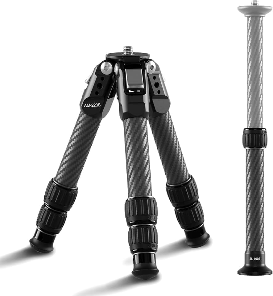 SIRUI AM-223S Mini Carbon-Stativ mit SL-100S Mittelsäule