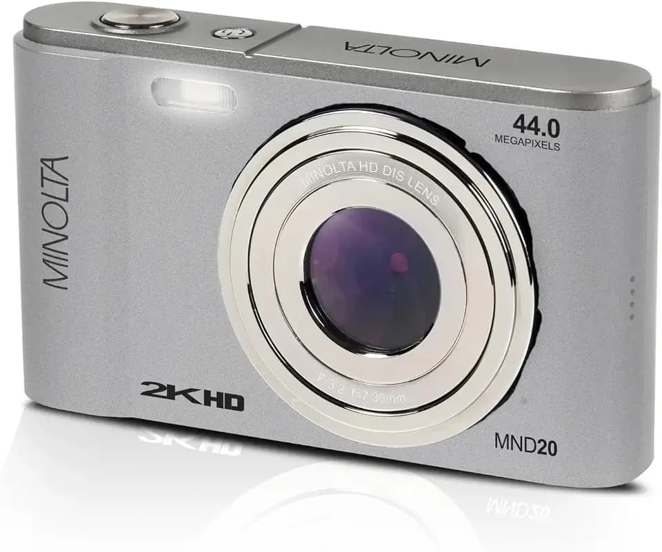 Minolta Minolta MND20 44 MP 2.7K Ultra HD Digital Camera (Silver)