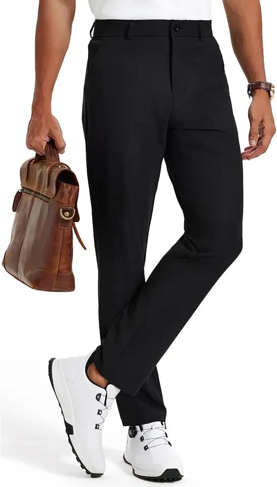 Men's Golf Pants Chinos Stretch Work Dress Quick Dry 30"/32"/34"
