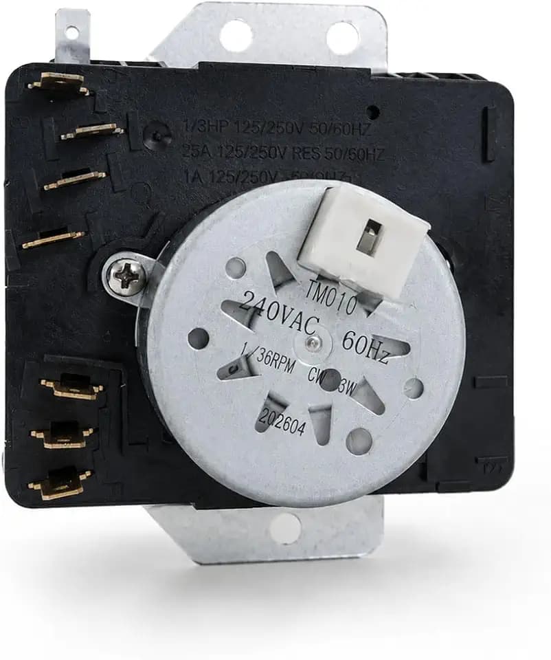 WPW10185972 Dryer Timer Compatible with Whirlpool, Maytag, Kenmore, Amana, Roper & Admiral Dryers, Replaces W10185972 WPW10185972VP PS11749827 AP6016537 1481701