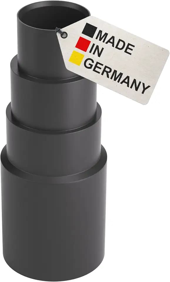BAUHELD 1x Staubsauger-Schlauch Aufsatz [Made in Germany] - Adapter für Staubsauger-Düse aus stabilem PVC-Gummi - Reduzierstück für Kärcher Parkside Bosch Makita Festool Eibenstock - Schwarz