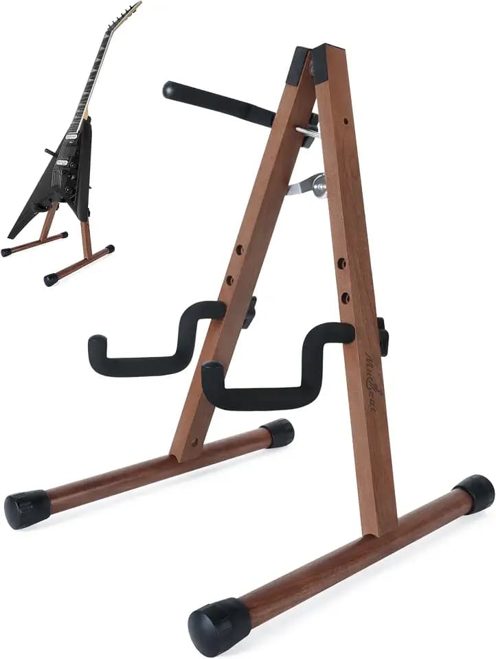 Electric Guitar Stand, Universal A-Frame Bass Rack for Extreme-Shape Guitar