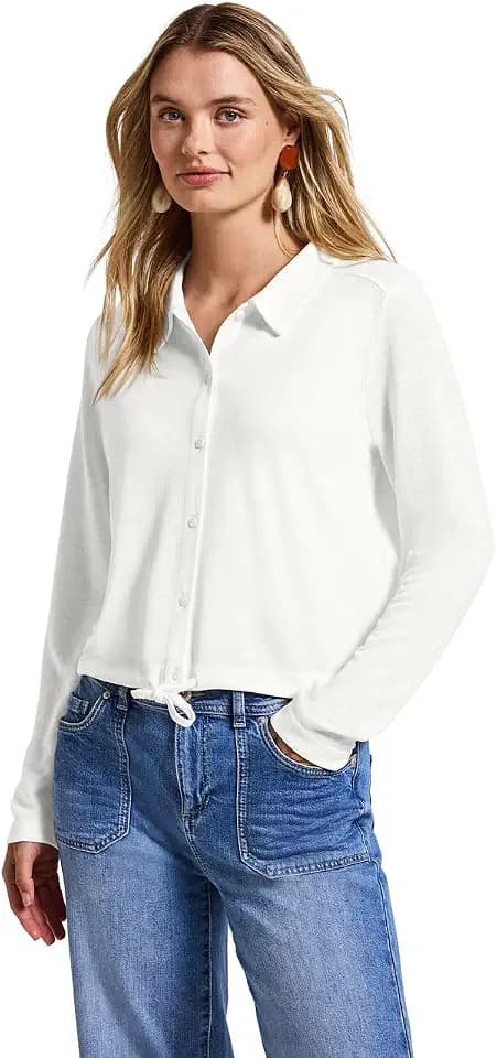 Street One Damen Leinen-Look Jacke