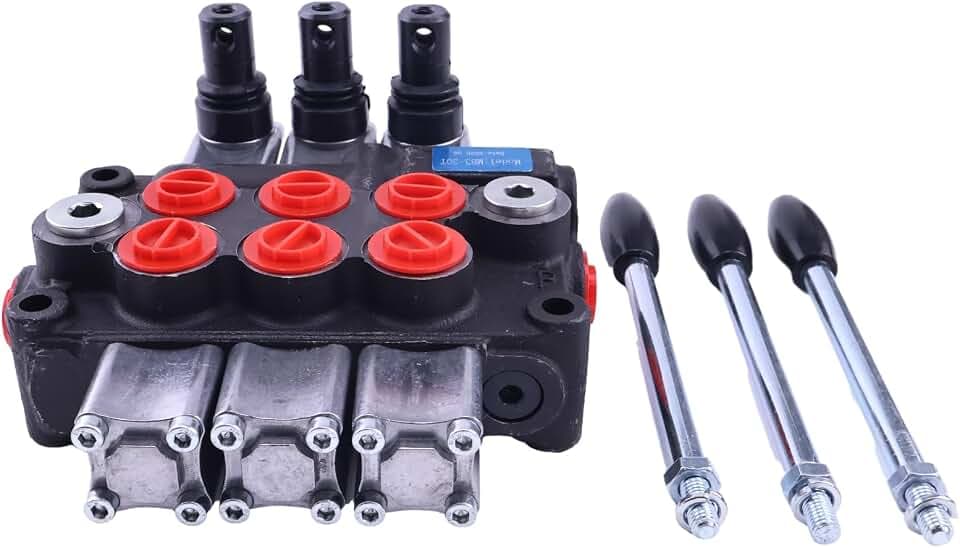 Solarhome 3 Spool 8 GPM Double Acting Hydraulic Valve MB31BBB5C1 3500PSI