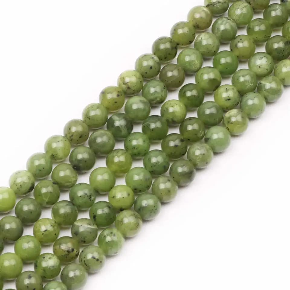 45 Stück 8 mm natürliche runde Steinperlen, Kristalllochgröße 1,5 mm Kristall Energie Stein Heilkraft lose Perlen für DIY Handwerk Armband Schmuckherstellung