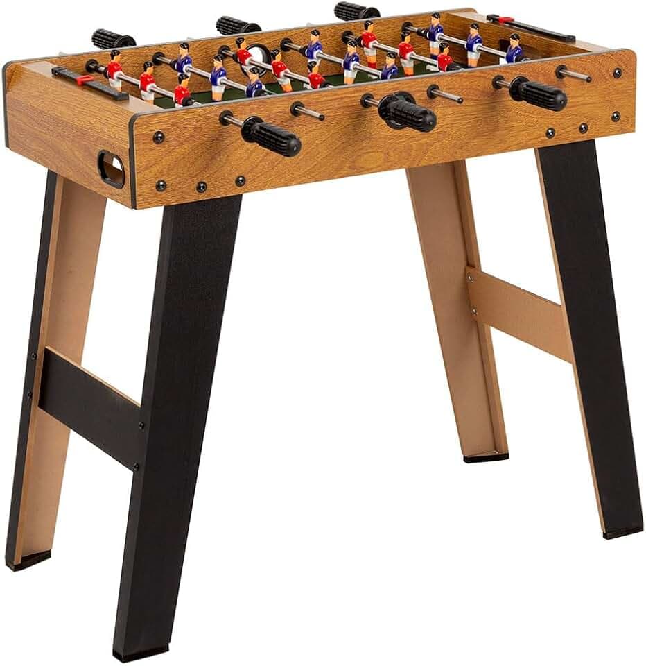 ColorBaby 85436 Tischfußball für Kinder, mit Beinen, aus robustem Holz, mit manuellen Markierungen, 2-4 Spieler, 70 x 37 x 65 cm, Fußballspiele für Kinder, Spielzeug für 6 Jahre