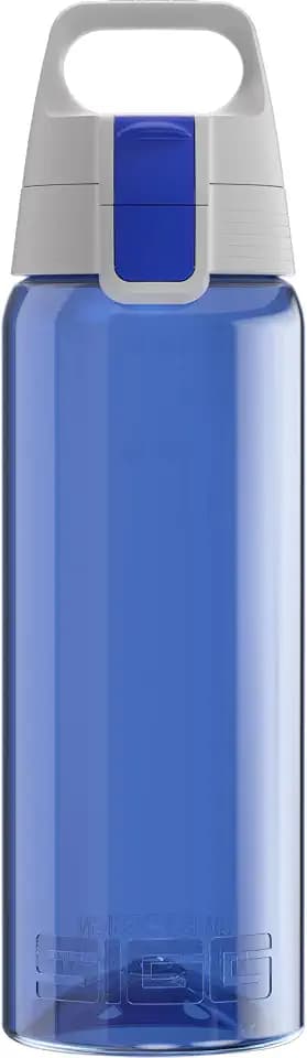 Sigg Total Color Blue Trinkflasche (0.6 L), schadstofffreie und auslaufsichere, leichte und bruchfeste Trinkflasche aus Tritan