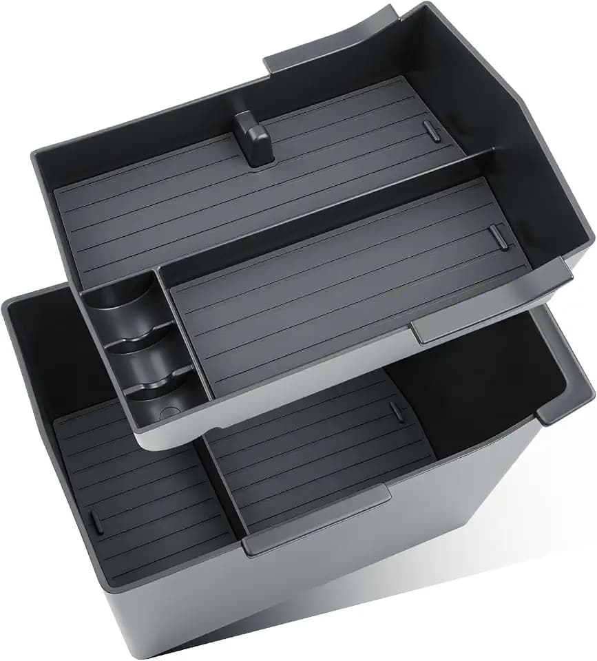 BIBIBO 2Packs for 2026 Subaru Forester Center Console Organizer 2026 Subaru Forester (2026 Subaru Forester/Sport/Limited/Touring/Wilderness)Console Tray 2026 Forester Console Insert Tray-Double Layers