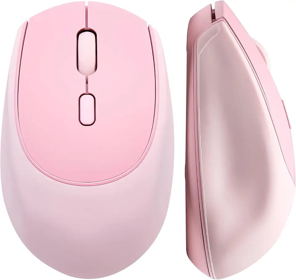 YUNZII C2 Kabelloses Maus 1600 DPI Tracking 2.4GHz (Rosa)