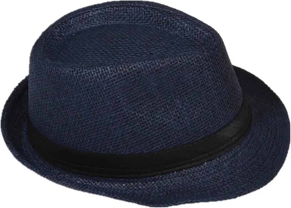 Strohhut, Fedora für Herren, Damen, Kinder, Trilby-Design, Sonnenschutz