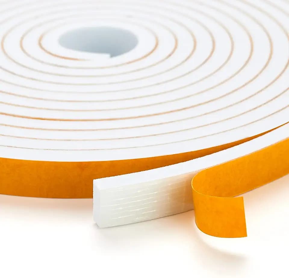 Ravinte Weather Stripping Door Seal, 1/4 x 1/8 Adhesive Foam Tape, 39 FT