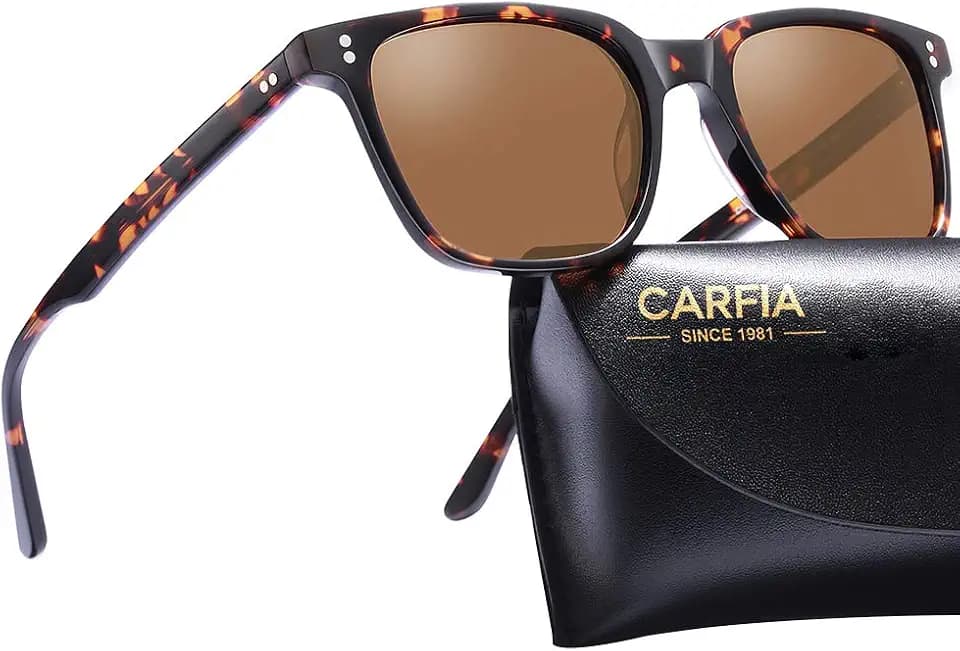 CARFIA Acetate Polarized Sunglasses for Women UV400 Protection CA5354