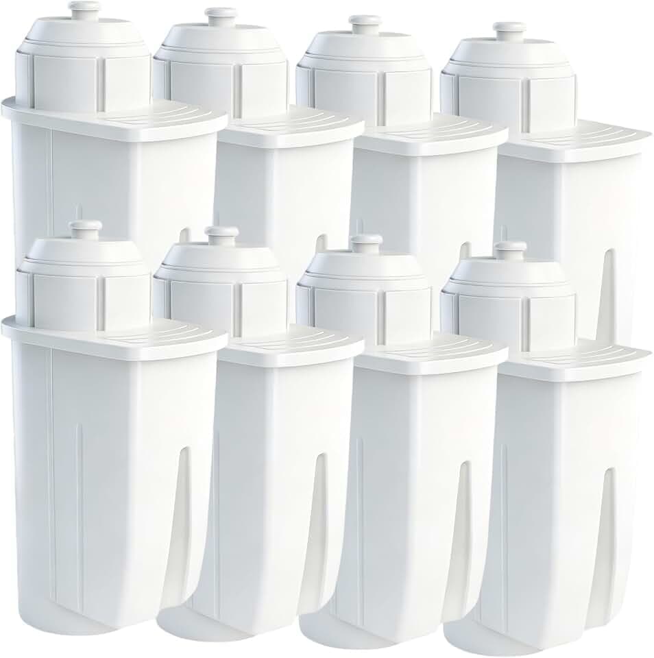8 Stück Ersatzwasserfilter für Siemens EQ Series, EQ5, EQ6, EQ9, S700, EQ500, S900, S500, Ersatz Filter für Bosch TCZ7003, TCZ7033, Wasserfilter Kaffeevollautomat für Brita Intenza 575491, 1016723