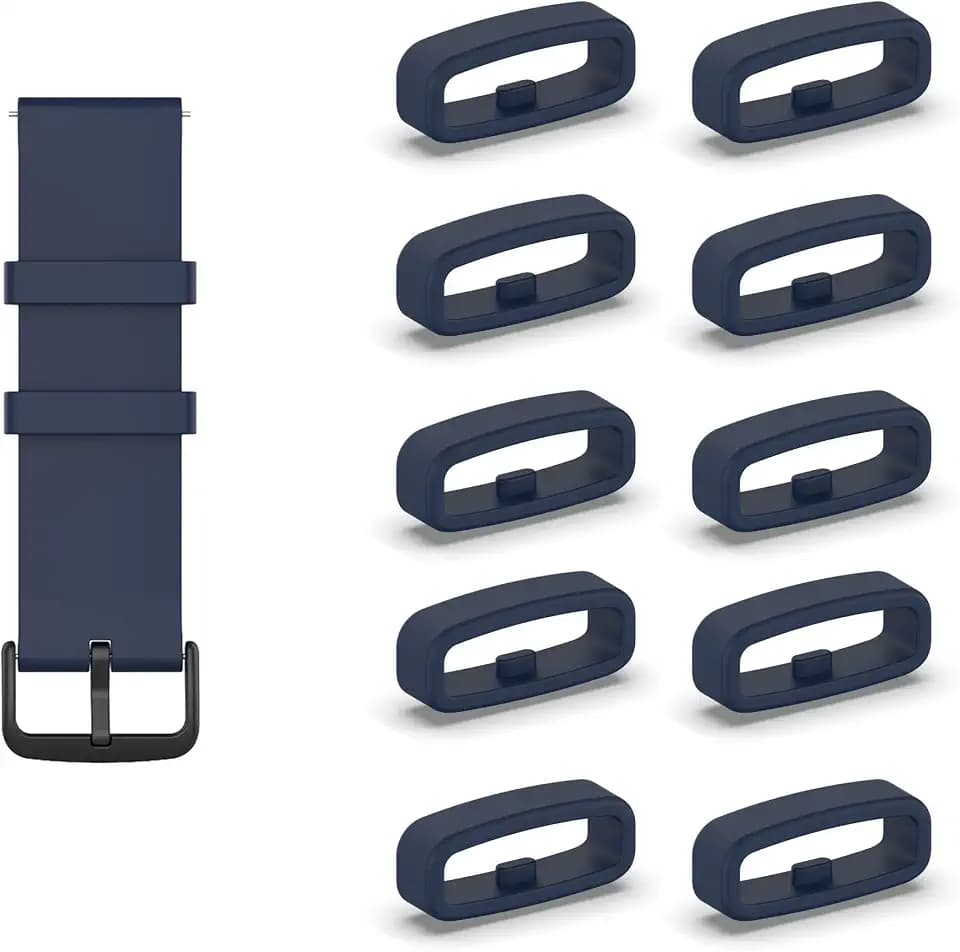 10 Stück Silikon Armbänder Schlaufe,Ersatzband Band Loops, Armband Schlaufe,Uhrenarmband Halter Keeper Verschlussring Ersatz Schlaufen für Watch armband