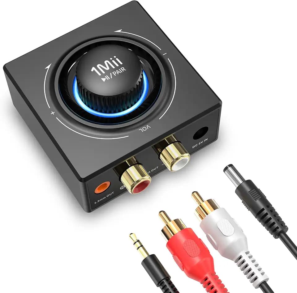 1Mii B06T3 Bluetooth 6.0 Receiver for Home Stereo, Wireless Audio Adapter