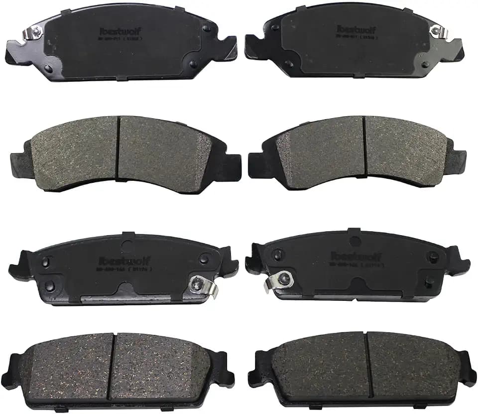 Front and Rear Ceramic Brake Pads Replacement for 2008-2013 2014 Chevy Avalanche Silverado 1500 Suburban 1500 Tahoe GMC Sierra 1500 Yukon XL 1500 Cadillac Escalade ESV EXT P-1363 P-1194