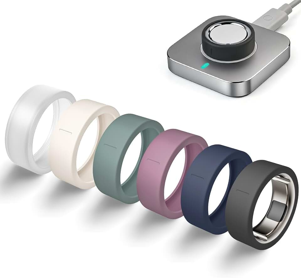 6 Pack Covers Compatible with Oura Ring Gen 4/4 Ceramic/Oura Ring Gen 3