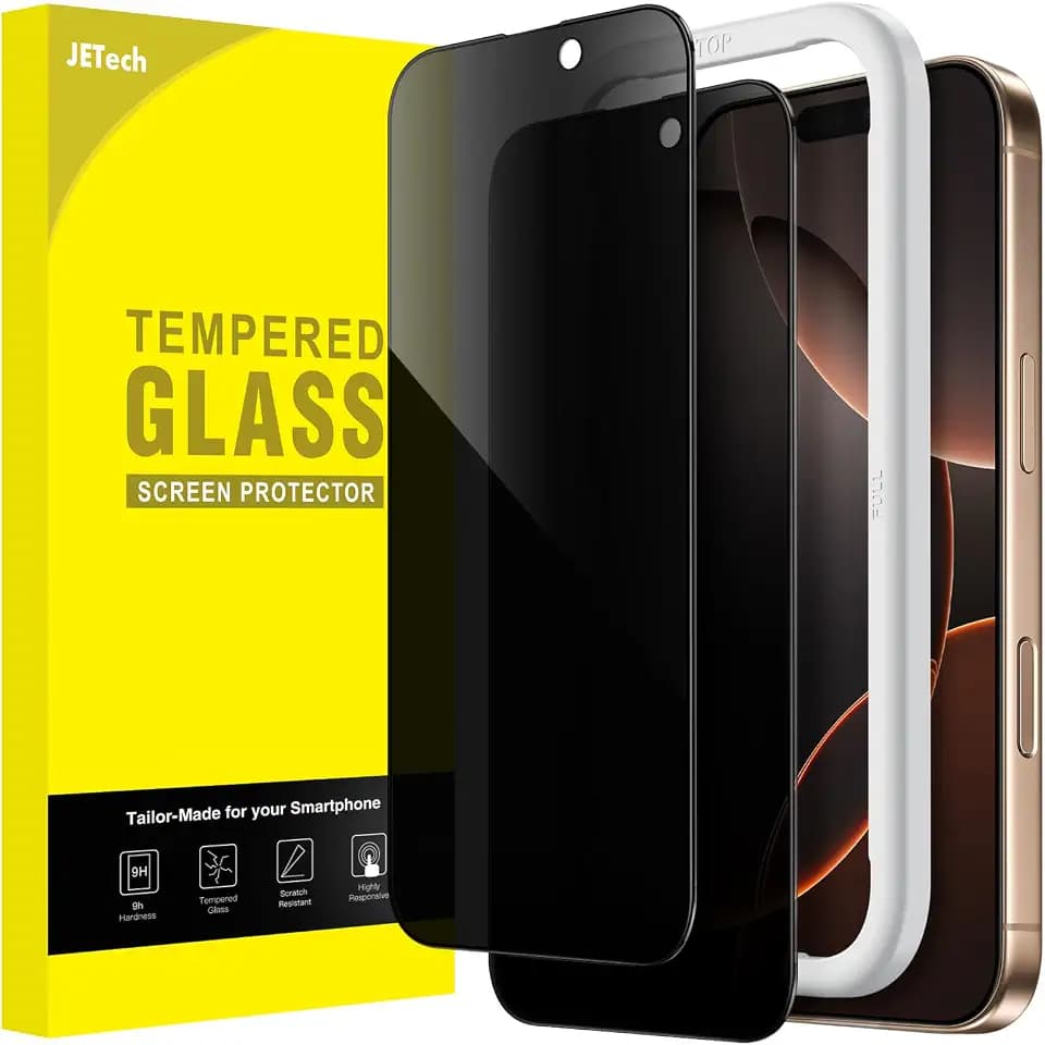 JETech Sichtschutz Schutzfolie für iPhone 16 Pro Max, 2 Stück