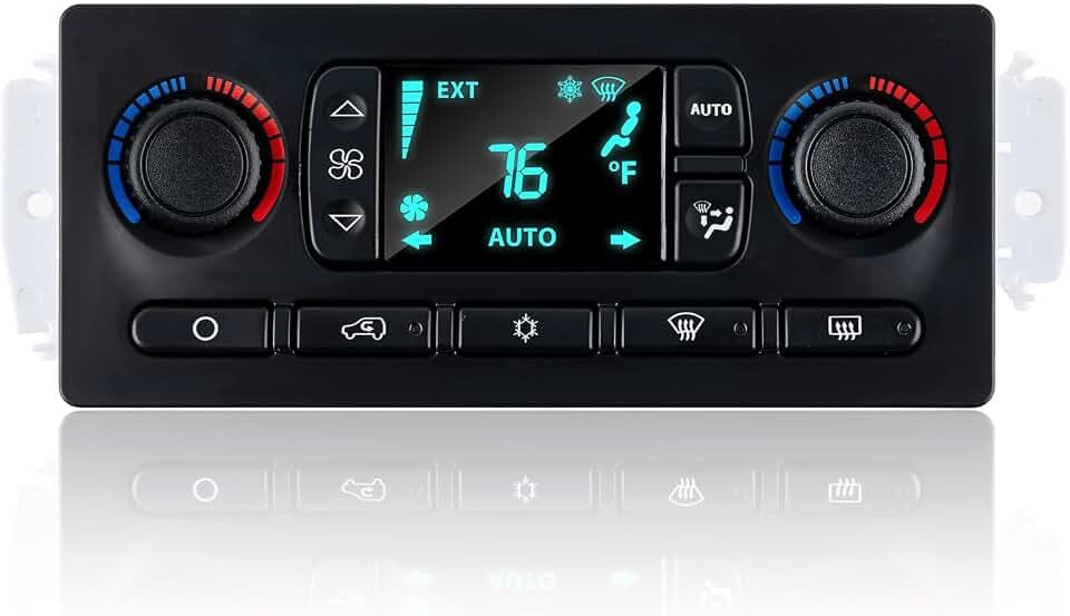 599-211XD Heater A/C Climate Control Module Panel Switch Compatible with Chevrolet 03-07 GMC 2002-09 Cadillac 2003-06 Hummer H2 2003-2007 Buick 2004-2007 Oldsmobile 2002-04 Replace 10367041